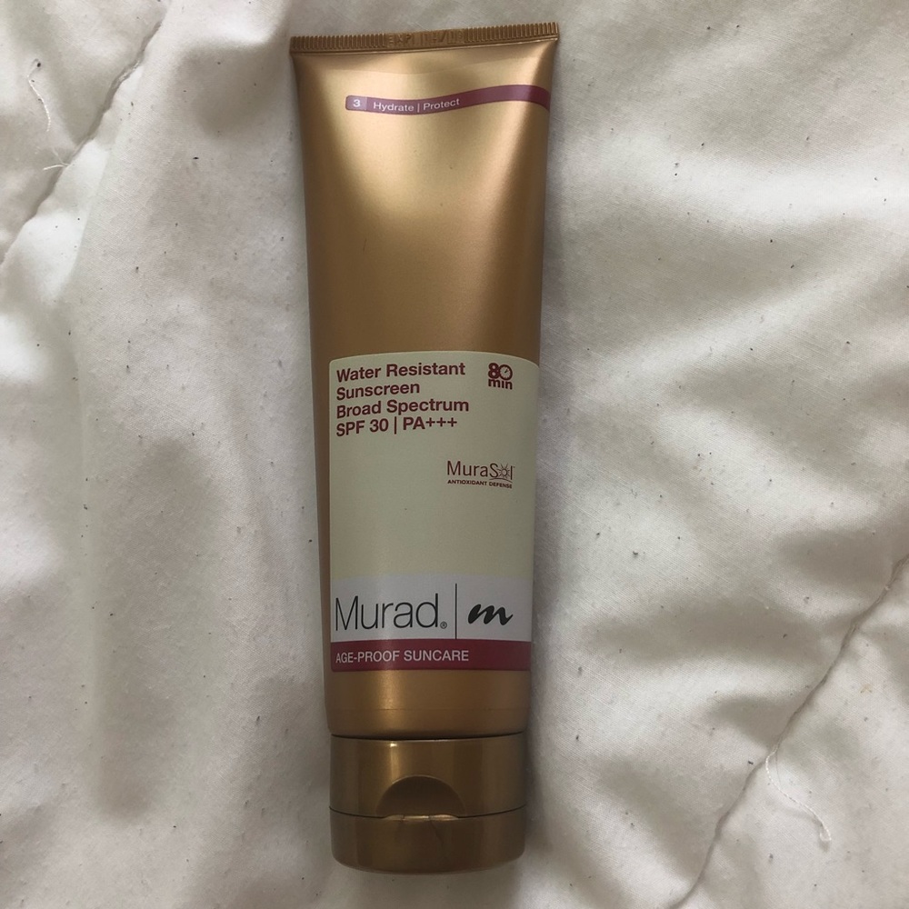 Water resistance sunscreen